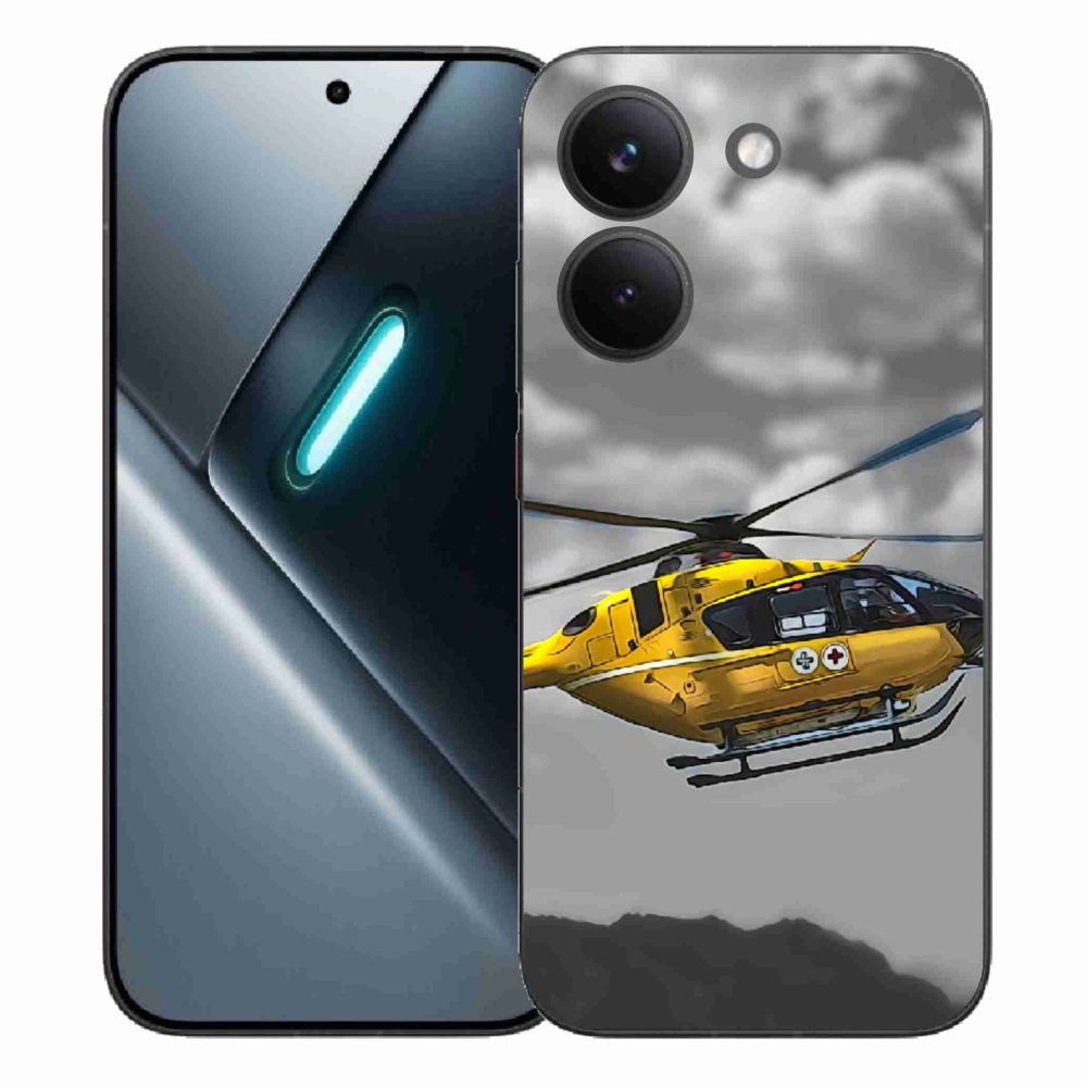 Gélový kryt mmCase na Xiaomi Poco X8 Pro - žltá helikoptéra