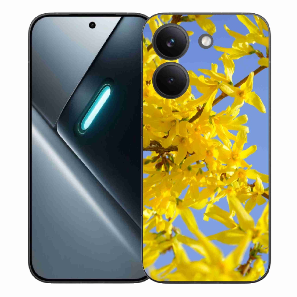 Gélový kryt mmCase na Xiaomi Poco X8 Pro - žlté kvety