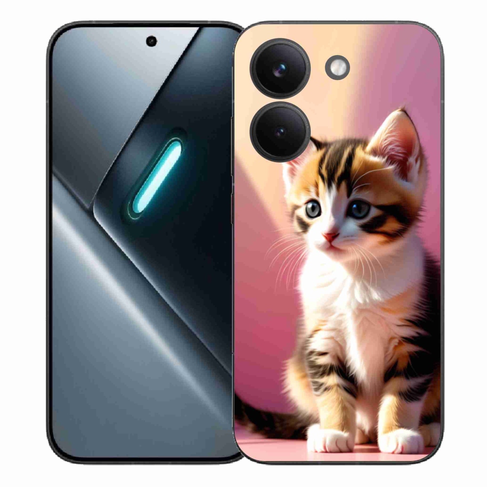 Gélový kryt mmCase na Xiaomi Poco X8 Pro - zvedavé mačiatko 2