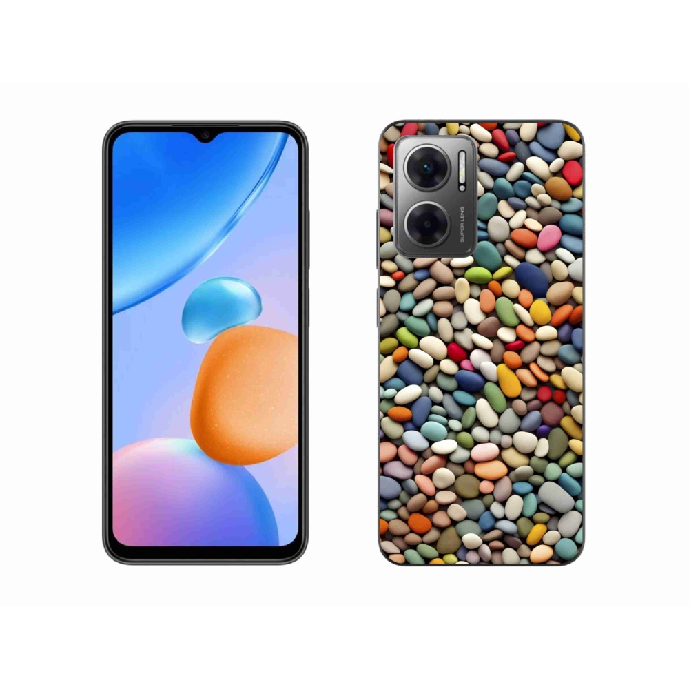 Gélový kryt mmCase na Xiaomi Redmi 10 5G - farebné kamienky 2