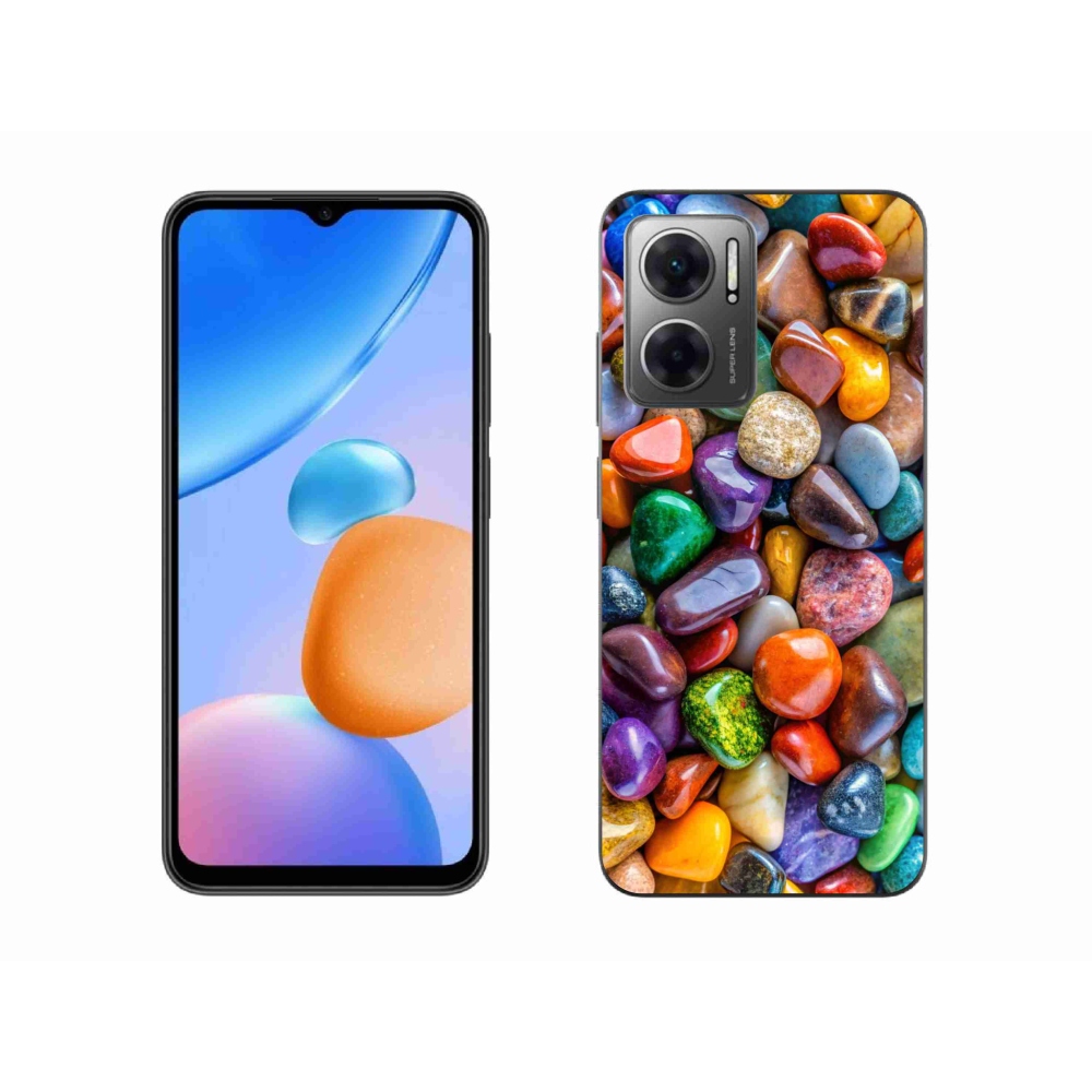 Gélový kryt mmCase na Xiaomi Redmi 10 5G - farebné kamienky