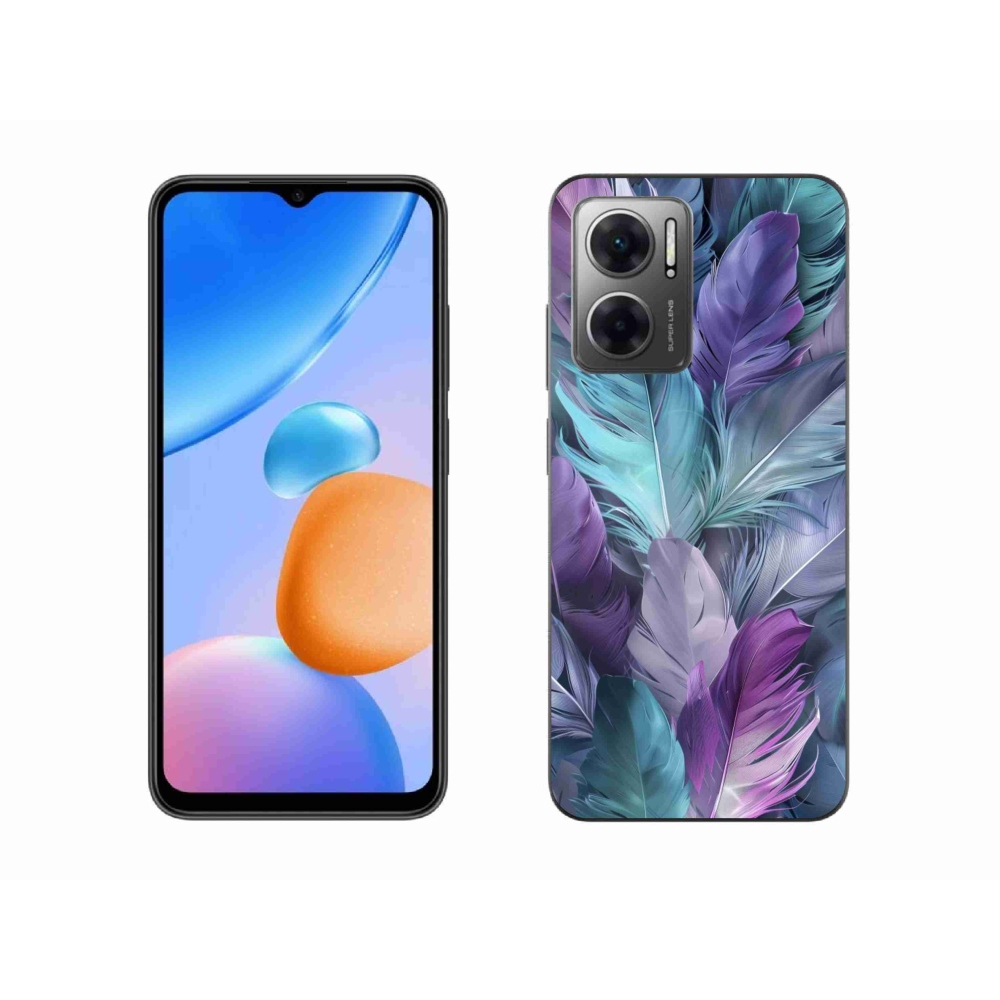 Gélový kryt mmCase na Xiaomi Redmi 10 5G - farebné perie 2