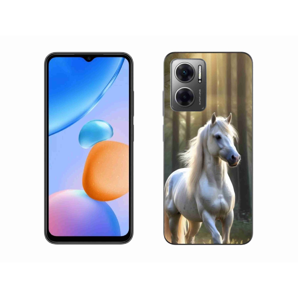 Gélový kryt mmCase na Xiaomi Redmi 10 5G - biely kôň 3