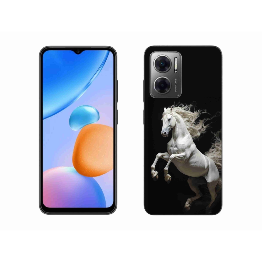 Gélový kryt mmCase na Xiaomi Redmi 10 5G - biely kôň 4