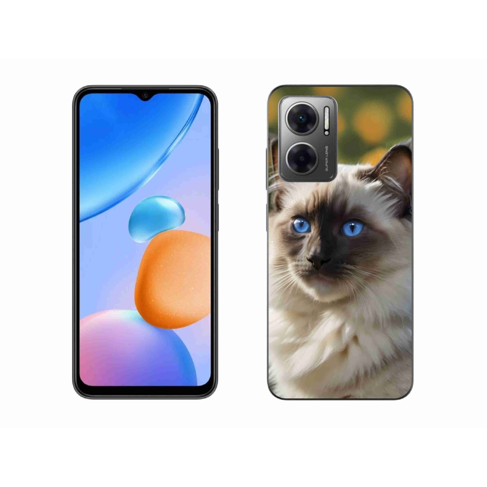 Gélový kryt mmCase na Xiaomi Redmi 10 5G - biely ragdoll