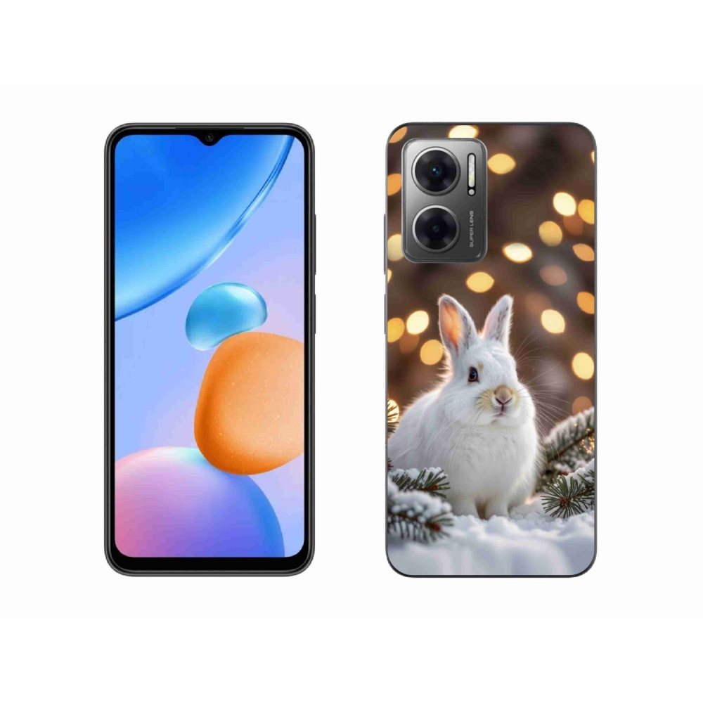 Gélový kryt mmCase na Xiaomi Redmi 10 5G - biely zajac