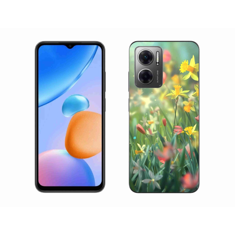 Gélový kryt mmCase na Xiaomi Redmi 10 5G - jarné kvety