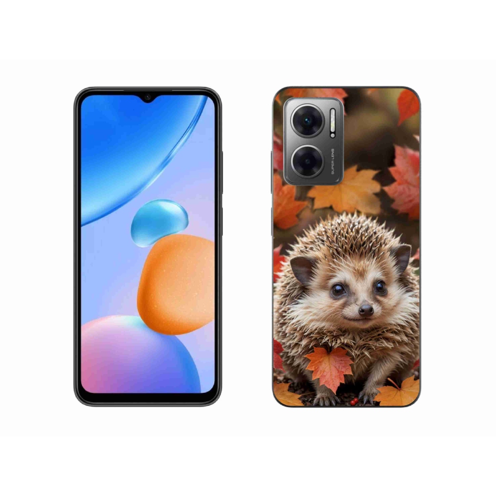 Gélový kryt mmCase na Xiaomi Redmi 10 5G - ježko v lístia
