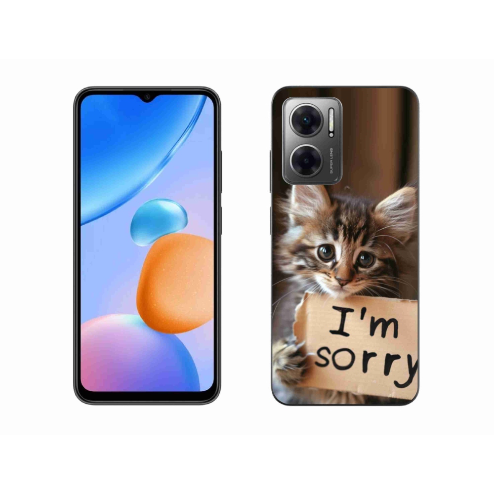 Gélový kryt mmCase na Xiaomi Redmi 10 5G - mačacie ospravedlnenie