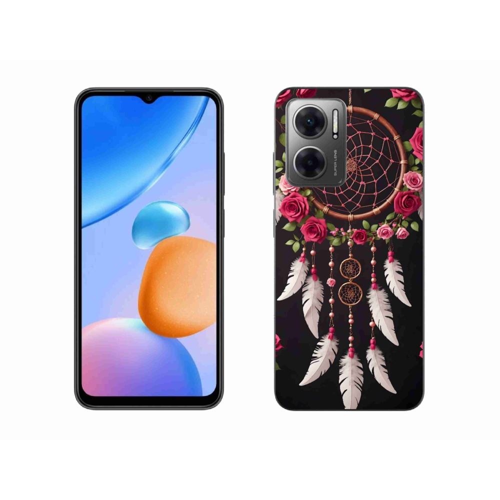 Gélový kryt mmCase na Xiaomi Redmi 10 5G - lapač snov s ružami