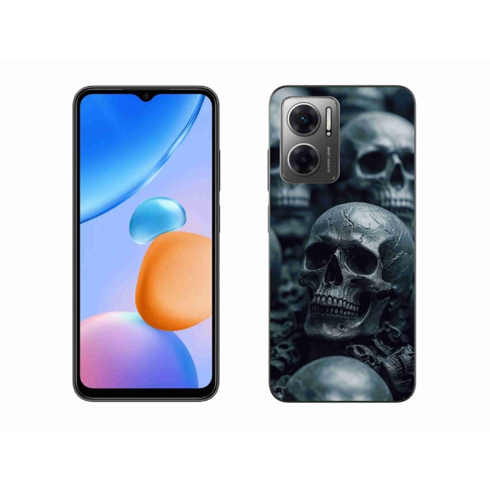 Gélový kryt mmCase na Xiaomi Redmi 10 5G - lebka 2