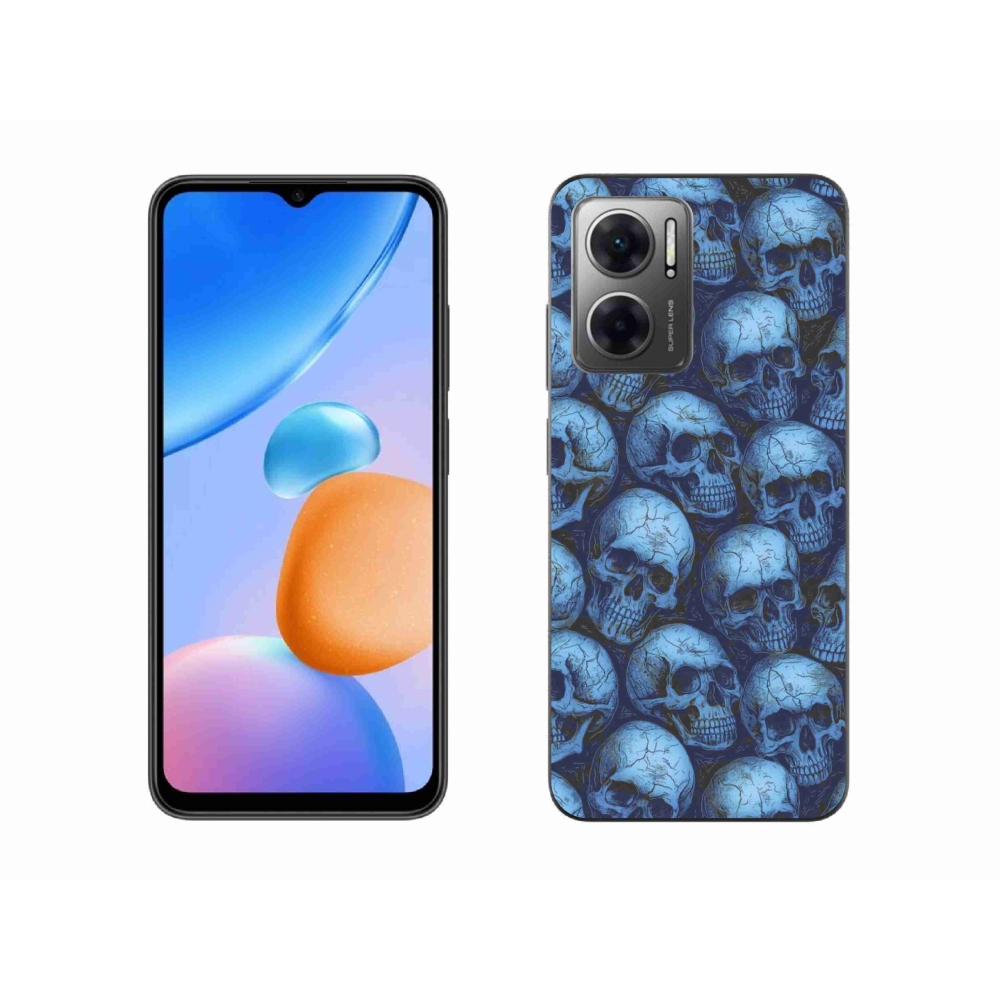 Gélový kryt mmCase na Xiaomi Redmi 10 5G - lebky