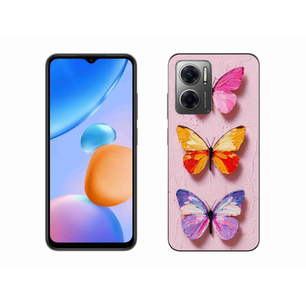 Gélový kryt mmCase na Xiaomi Redmi 10 5G - motýlia trojica