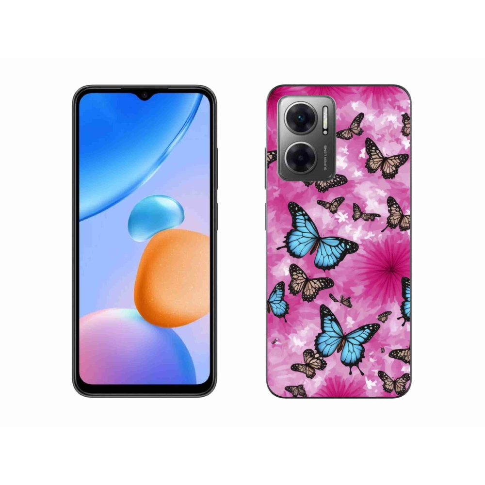 Gélový kryt mmCase na Xiaomi Redmi 10 5G - motýlia záhrada