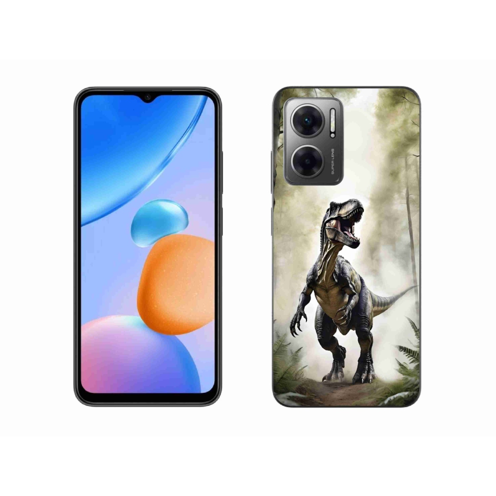 Gélový kryt mmCase na Xiaomi Redmi 10 5G - naštvaný T-Rex