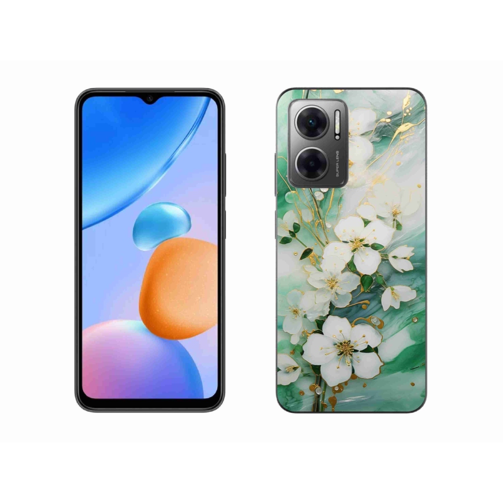 Gélový kryt mmCase na Xiaomi Redmi 10 5G - nežné kvety