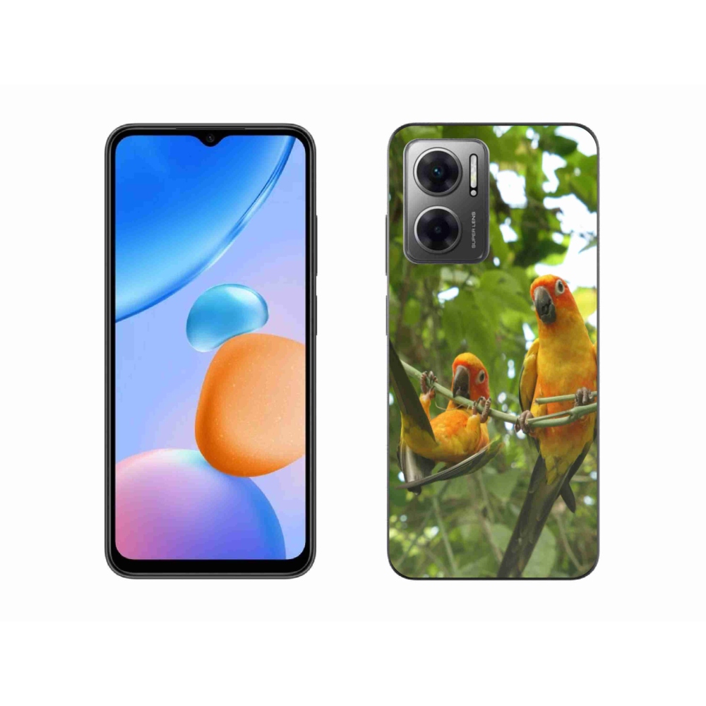 Gélový kryt mmCase na Xiaomi Redmi 10 5G - papagáje aratingy