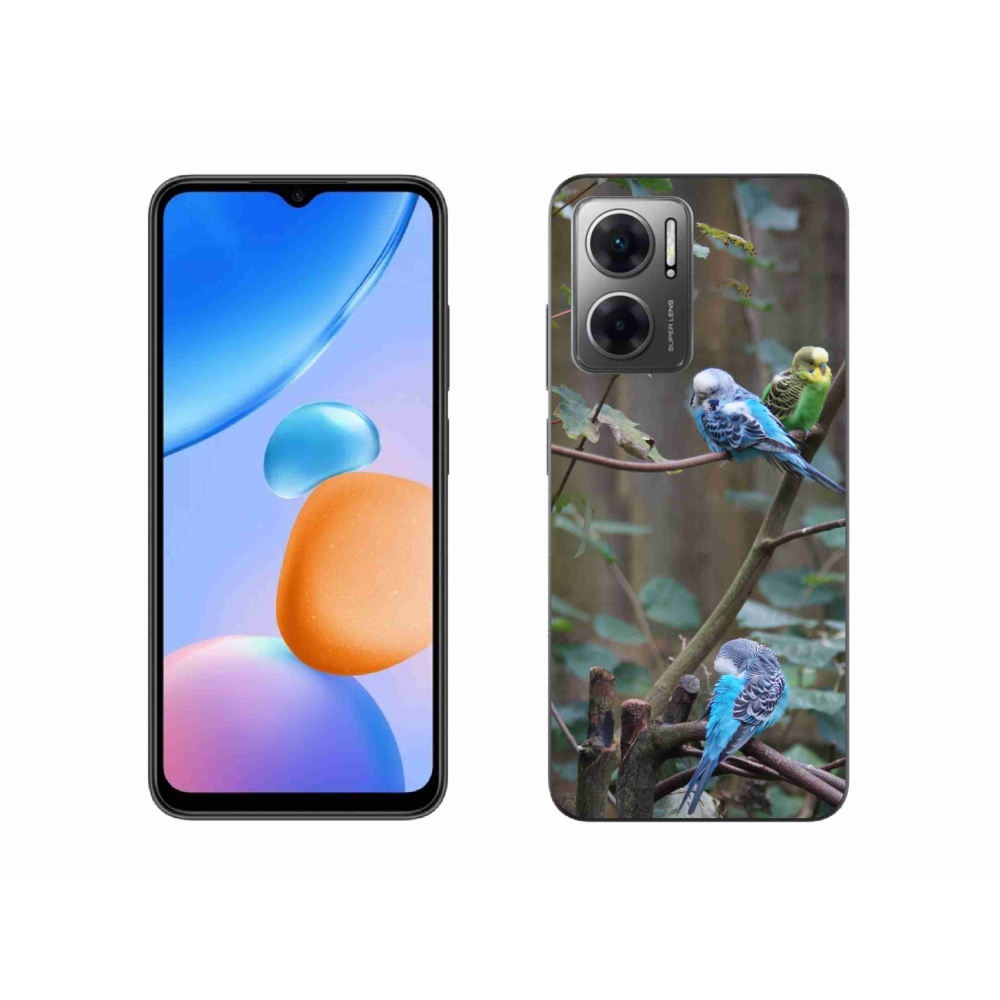Gélový kryt mmCase na Xiaomi Redmi 10 5G - papagáje na vetve