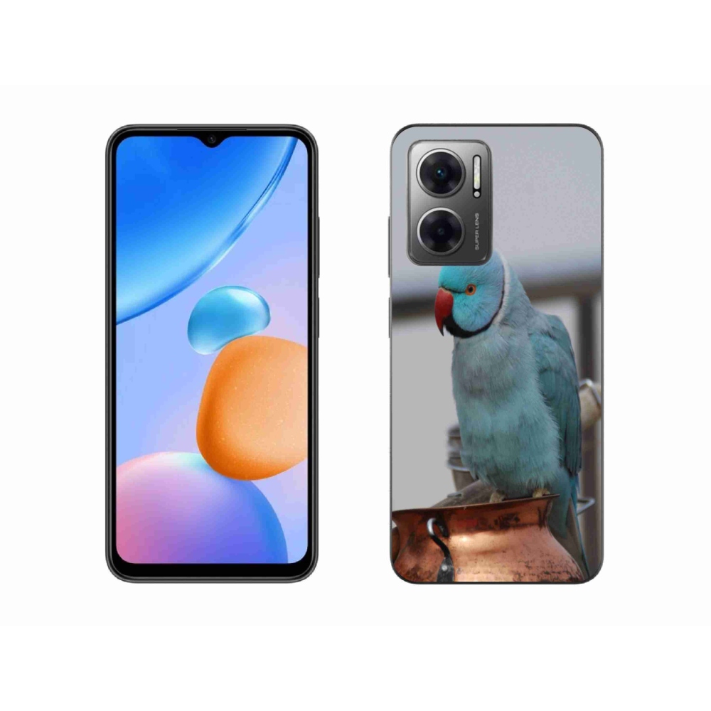 Gélový kryt mmCase na Xiaomi Redmi 10 5G - papagáj alexander modrý