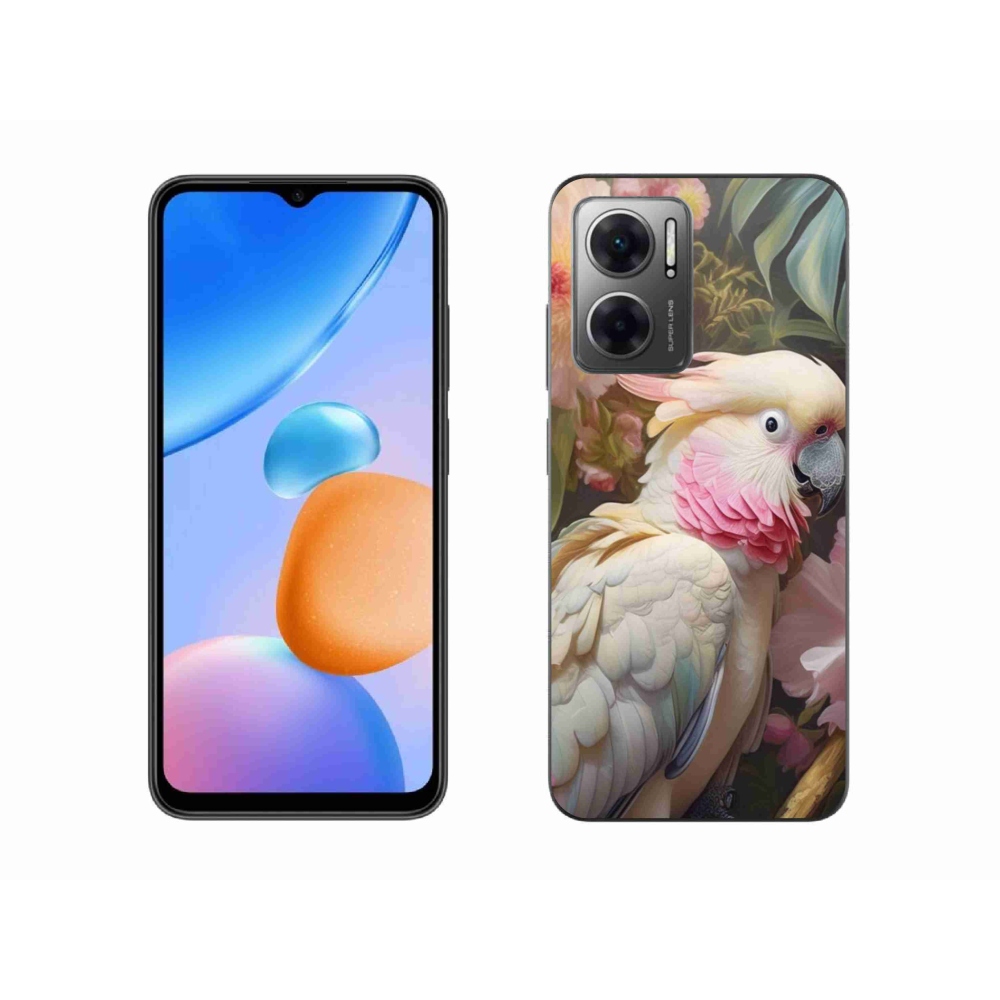 Gélový kryt mmCase na Xiaomi Redmi 10 5G - papagáj kakadu ružový 2