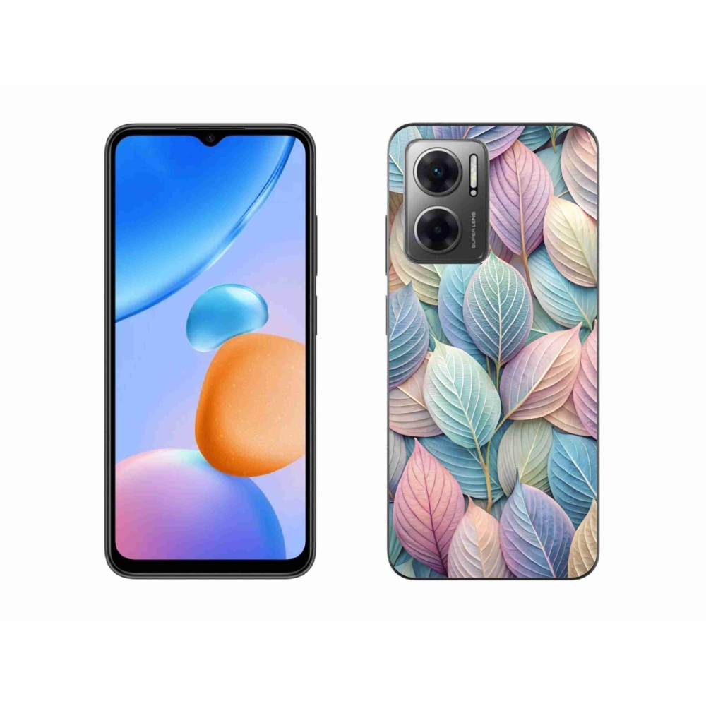 Gélový kryt mmCase na Xiaomi Redmi 10 5G - pastelové listy