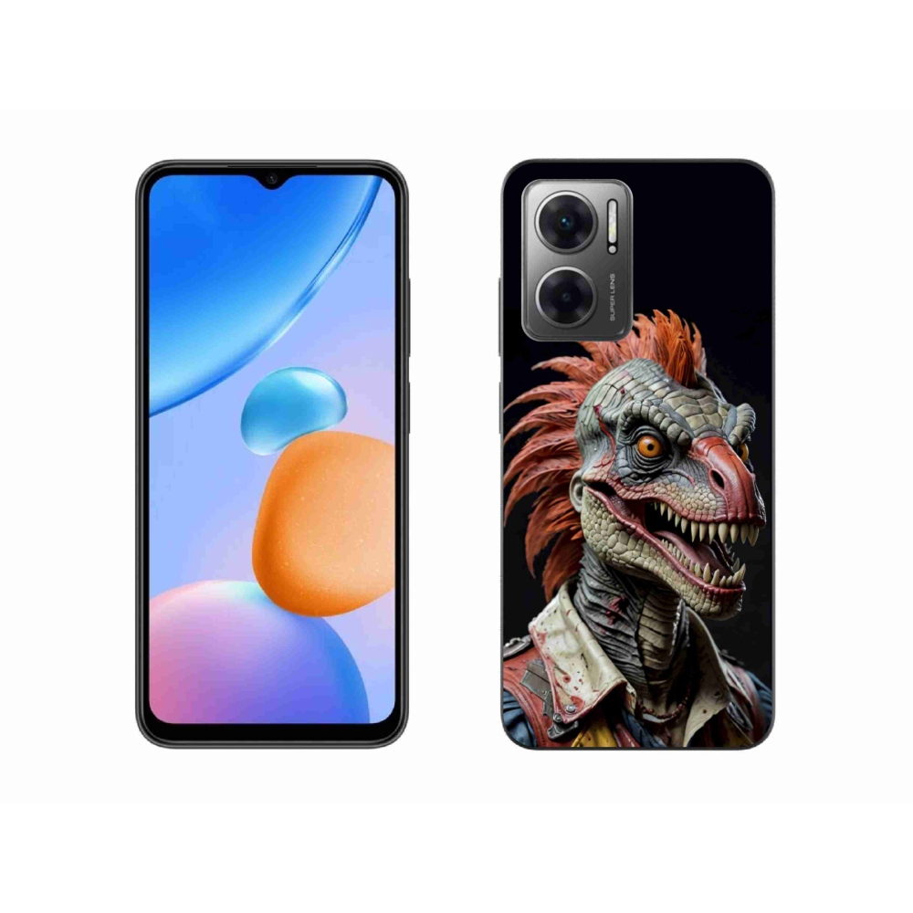Gélový kryt mmCase na Xiaomi Redmi 10 5G - punk dinosaurus