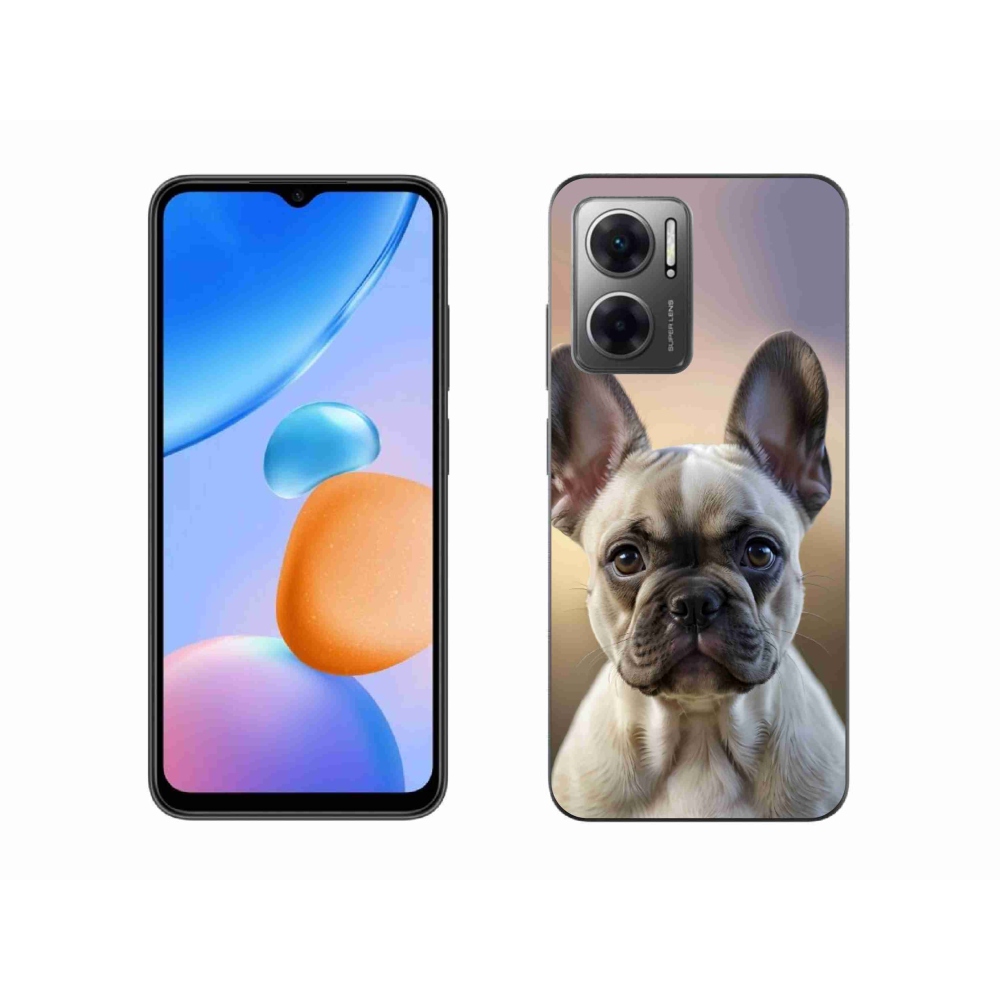 Gélový kryt mmCase na Xiaomi Redmi 10 5G - roztomilý francúzsky buldoček