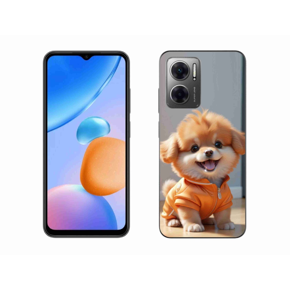 Gélový kryt mmCase na Xiaomi Redmi 10 5G - roztomilý pomeranian v mikine