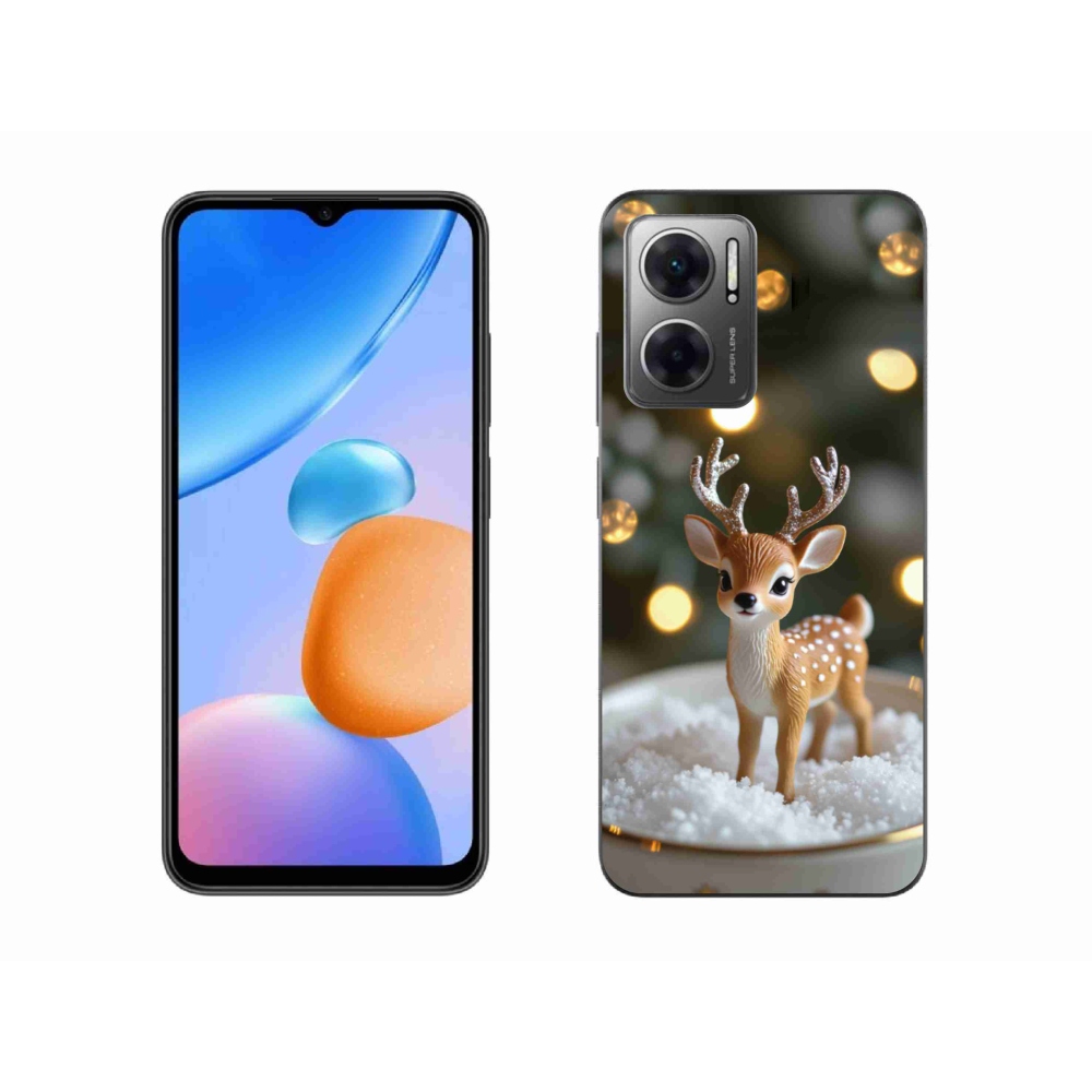 Gélový kryt mmCase na Xiaomi Redmi 10 5G - roztomilý vianočný jeleň