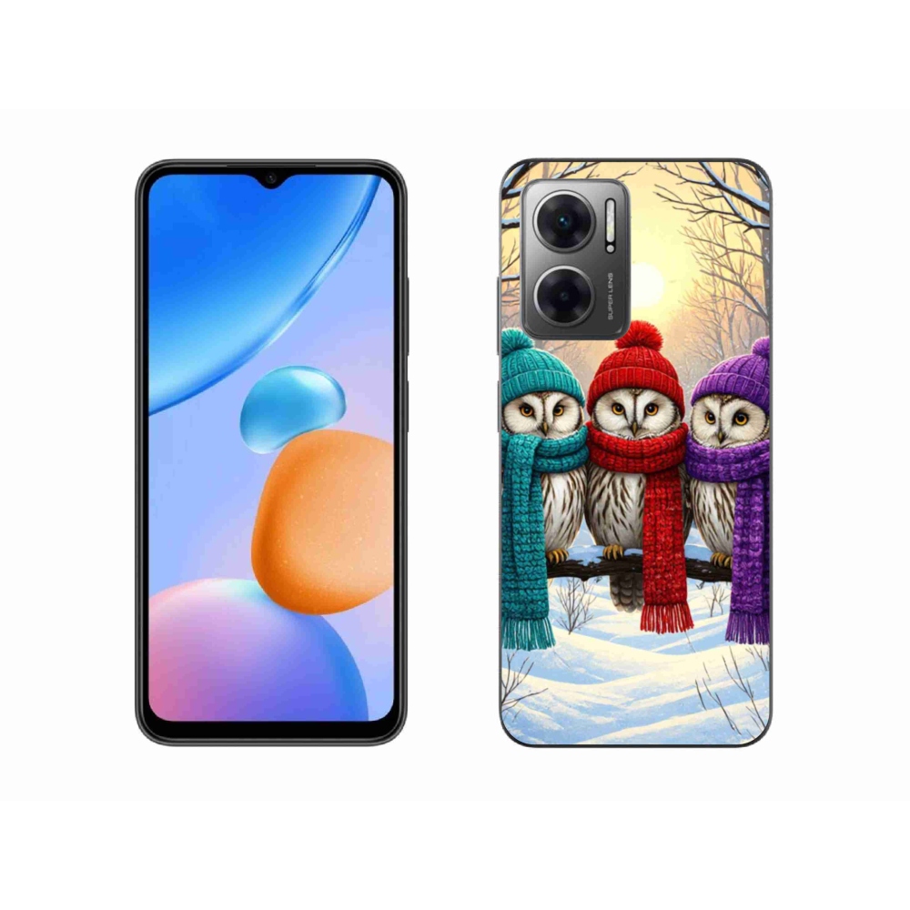 Gélový kryt mmCase na Xiaomi Redmi 10 5G - soví priatelia