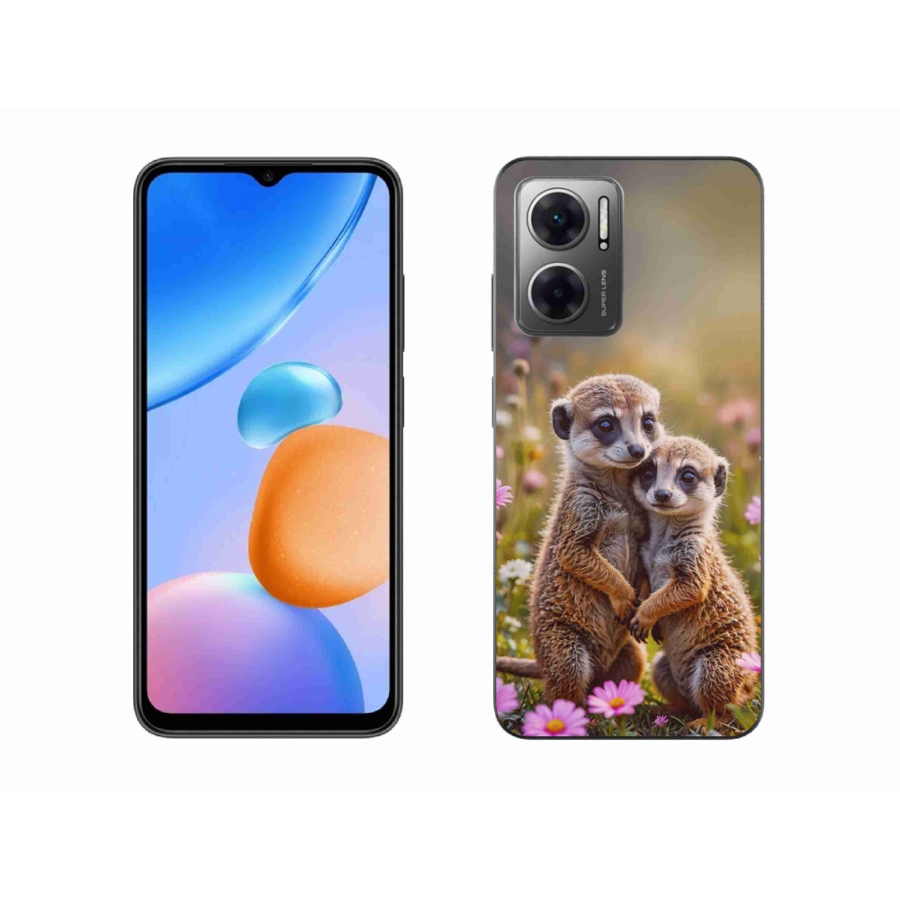 Gélový kryt mmCase na Xiaomi Redmi 10 5G - surikatí duo