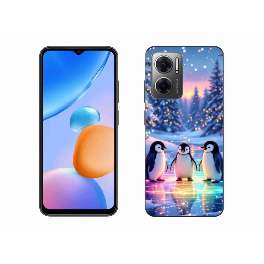 Gélový kryt mmCase na Xiaomi Redmi 10 5G - tučniaky