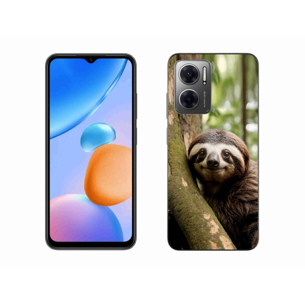 Gélový kryt mmCase na Xiaomi Redmi 10 5G - usmievavý leňochod