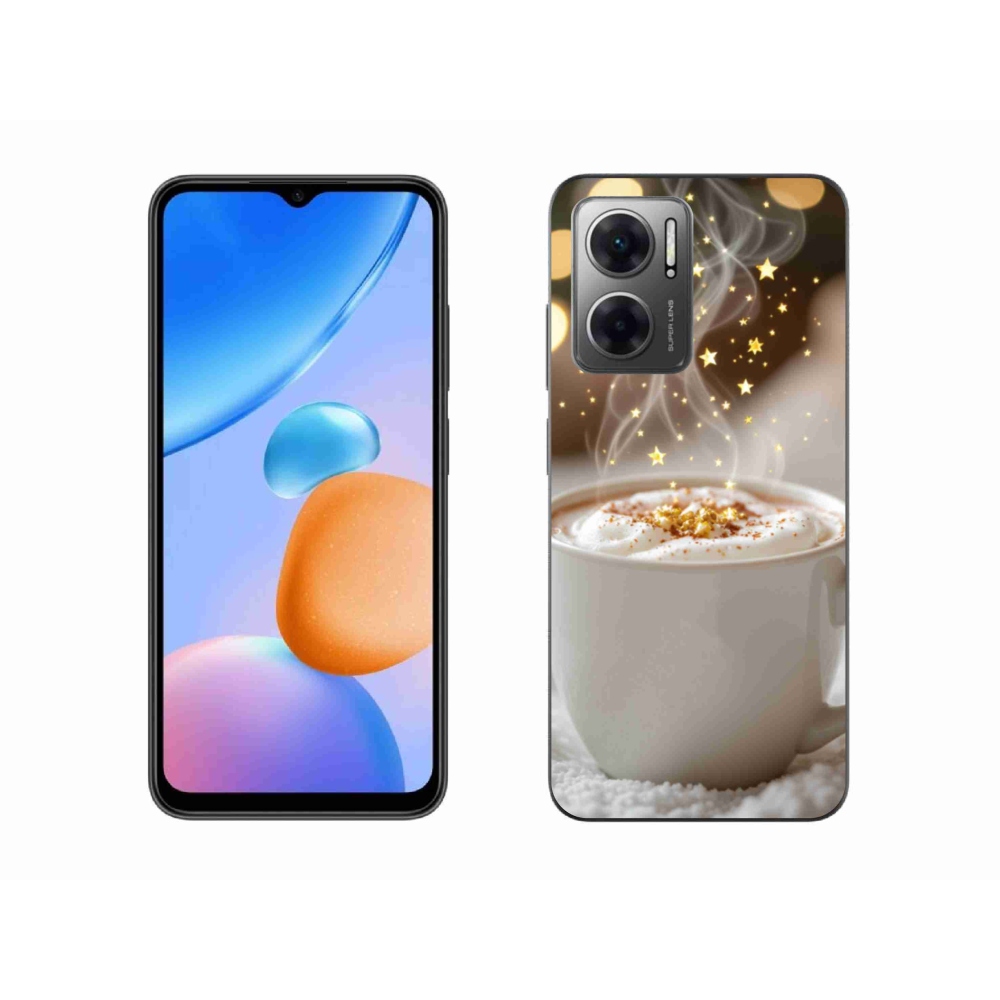 Gélový kryt mmCase na Xiaomi Redmi 10 5G - vianočný horúci nápoj