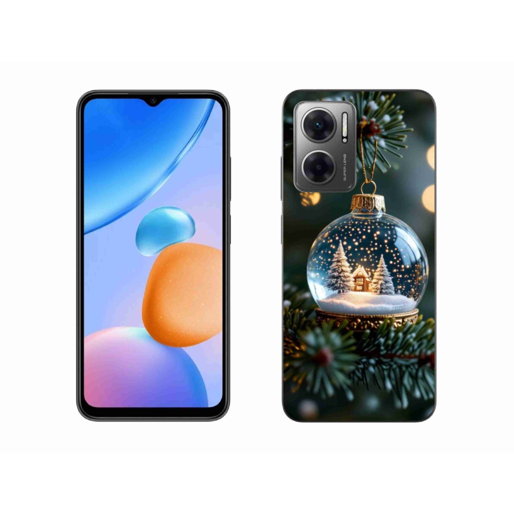 Gélový kryt mmCase na Xiaomi Redmi 10 5G - vianočné gule 2