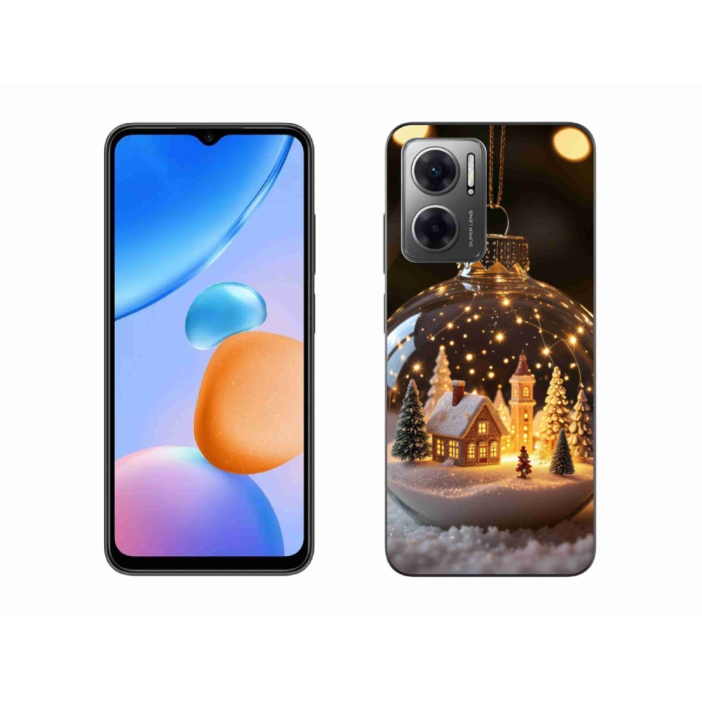 Gélový kryt mmCase na Xiaomi Redmi 10 5G - vianočné gule 3