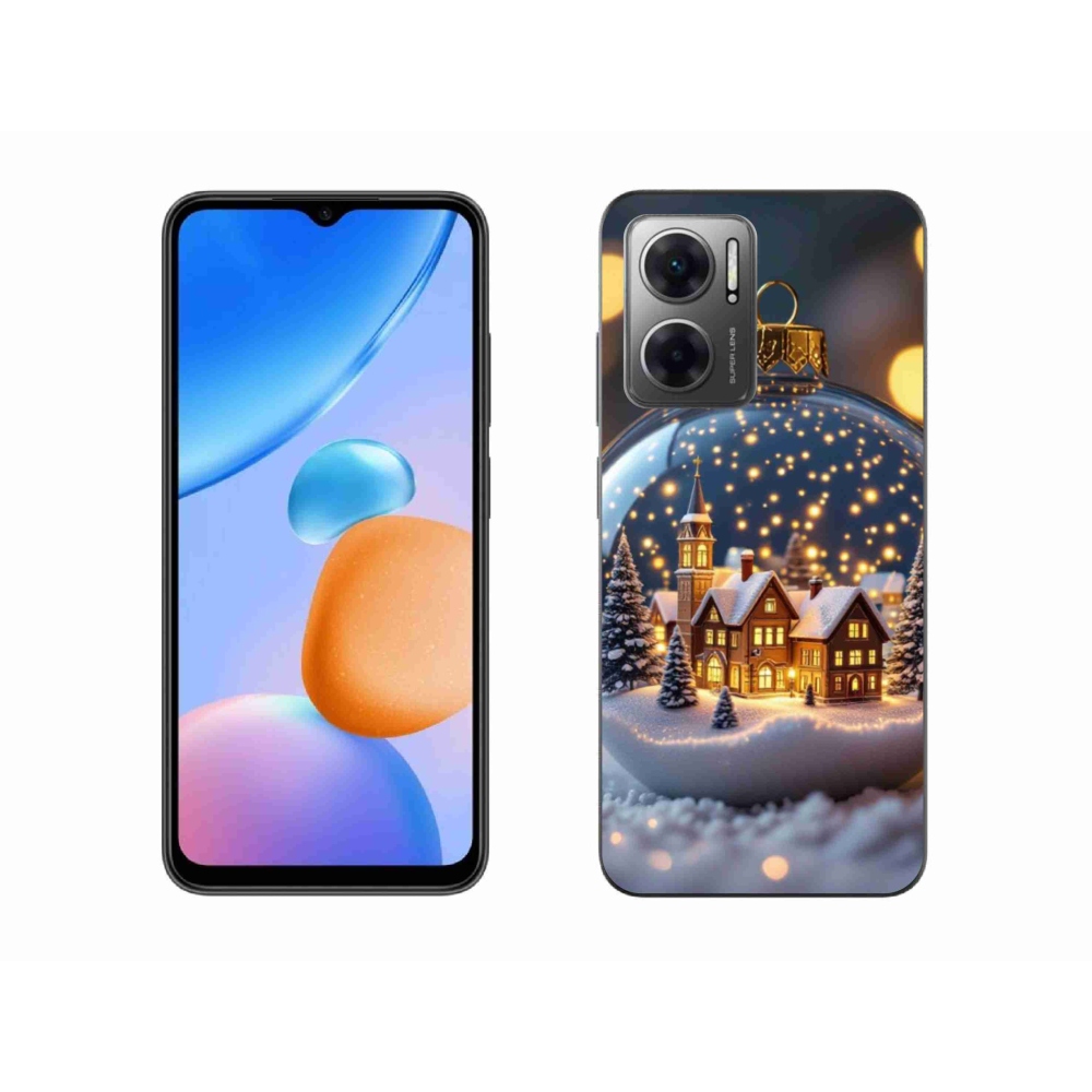 Gélový kryt mmCase na Xiaomi Redmi 10 5G - vianočné gule 4