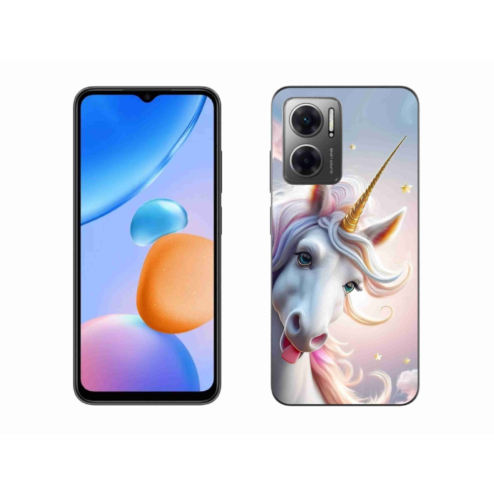 Gélový kryt mmCase na Xiaomi Redmi 10 5G - veselý jednorožec