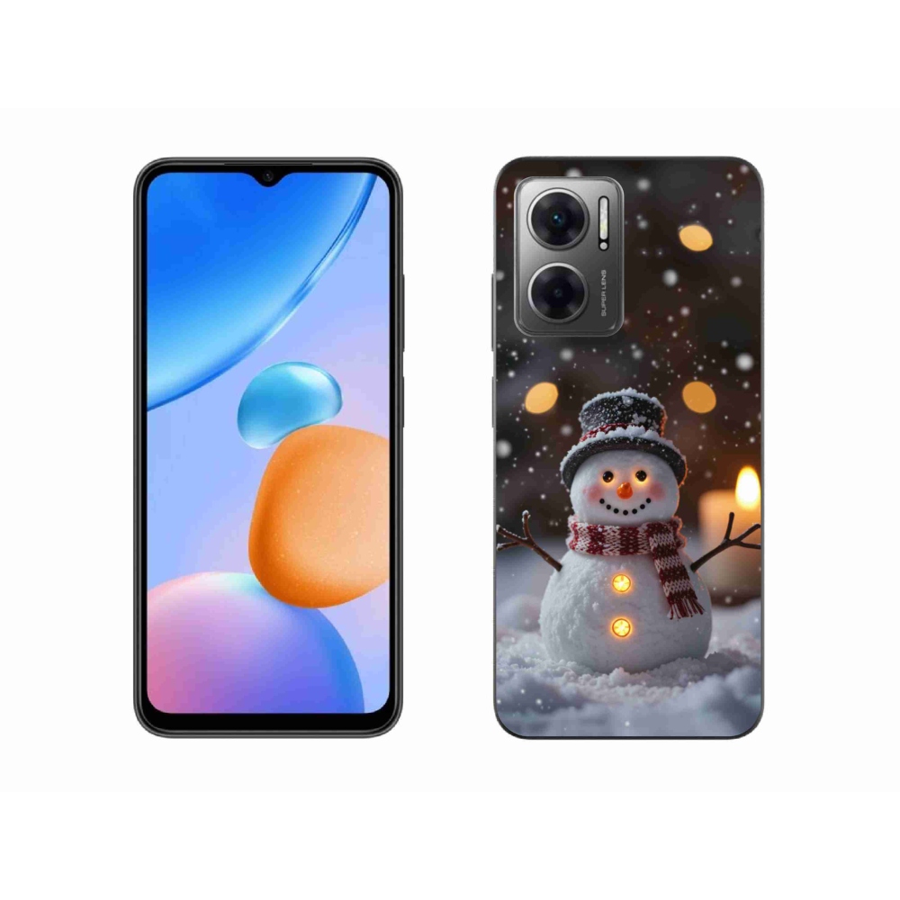 Gélový kryt mmCase na Xiaomi Redmi 10 5G - veselý snehuliak