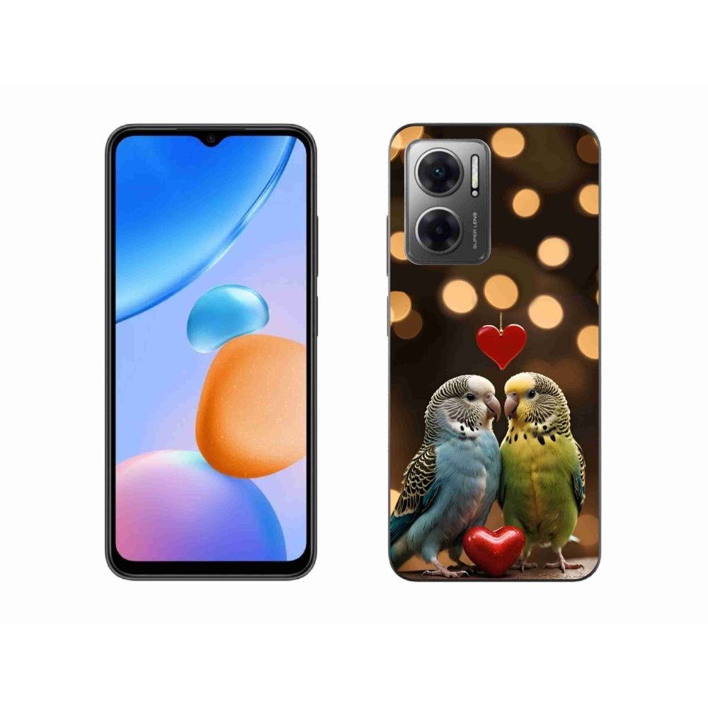 Gélový kryt mmCase na Xiaomi Redmi 10 5G - zamilovaní papagáje