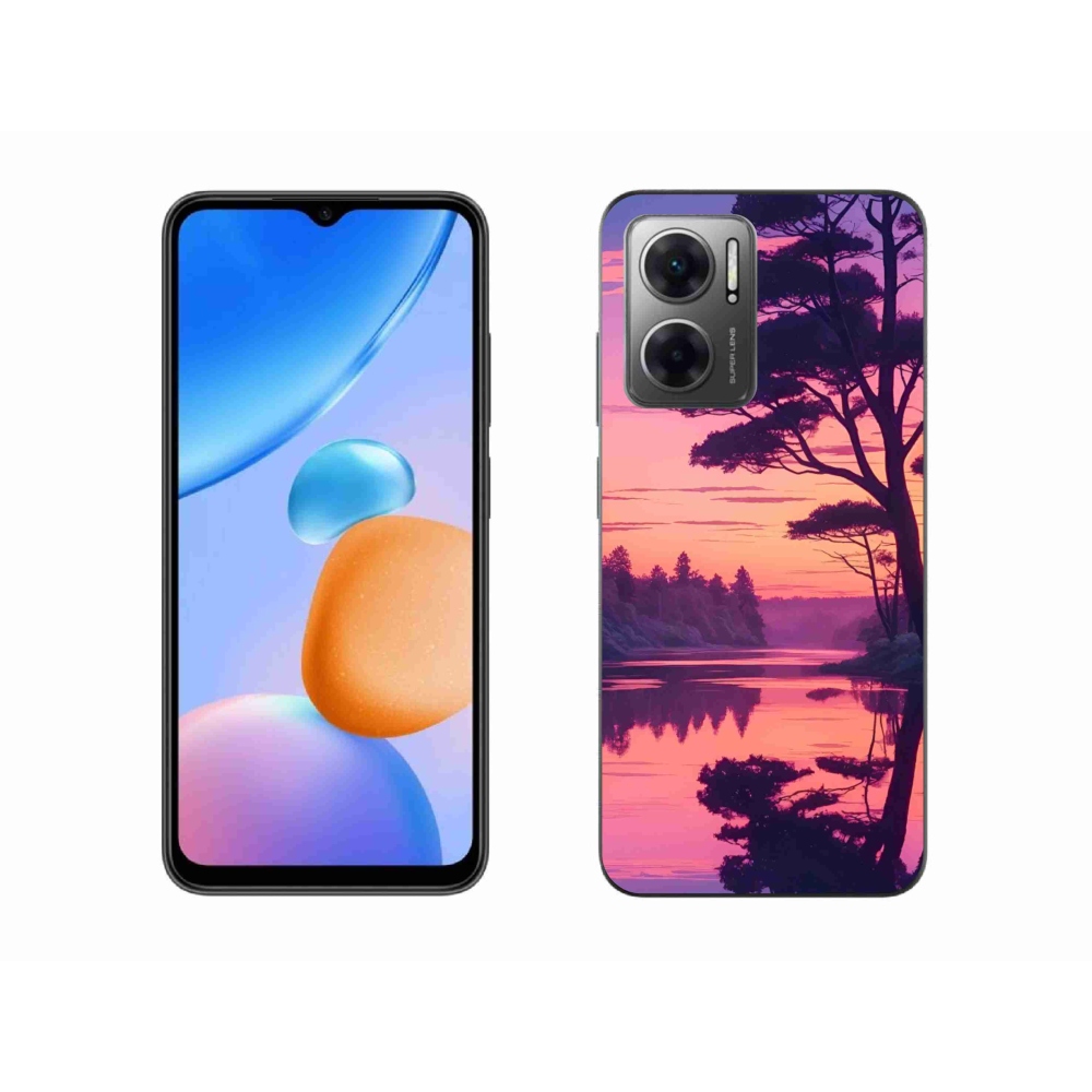 Gélový kryt mmCase na Xiaomi Redmi 10 5G - západ slnka nad jazerom