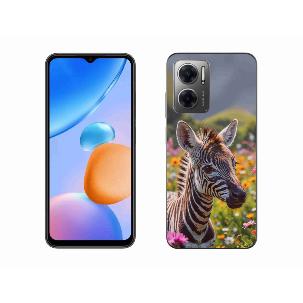 Gélový kryt mmCase na Xiaomi Redmi 10 5G - zebra na lúke