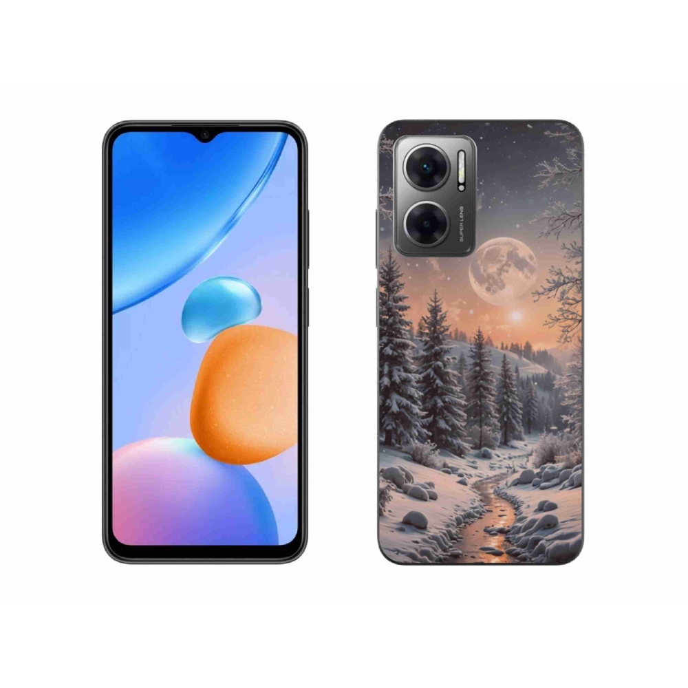 Gélový kryt mmCase na Xiaomi Redmi 10 5G - zimná krajina 2