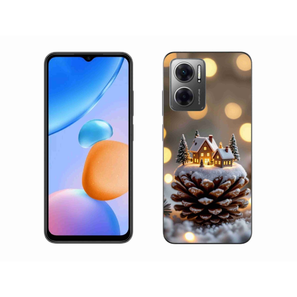 Gélový kryt mmCase na Xiaomi Redmi 10 5G - zimná dedinka