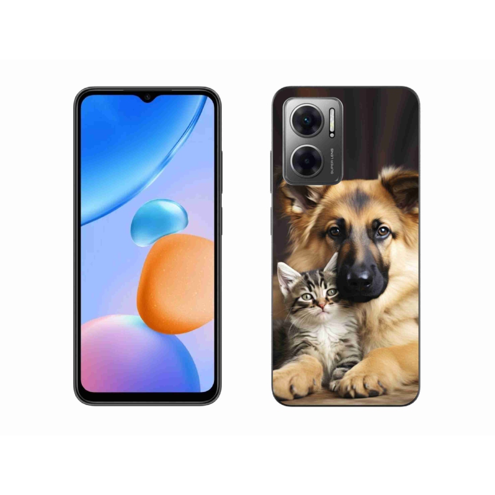 Gélový kryt mmCase na Xiaomi Redmi 10 5G - zvieracie priateľstvo