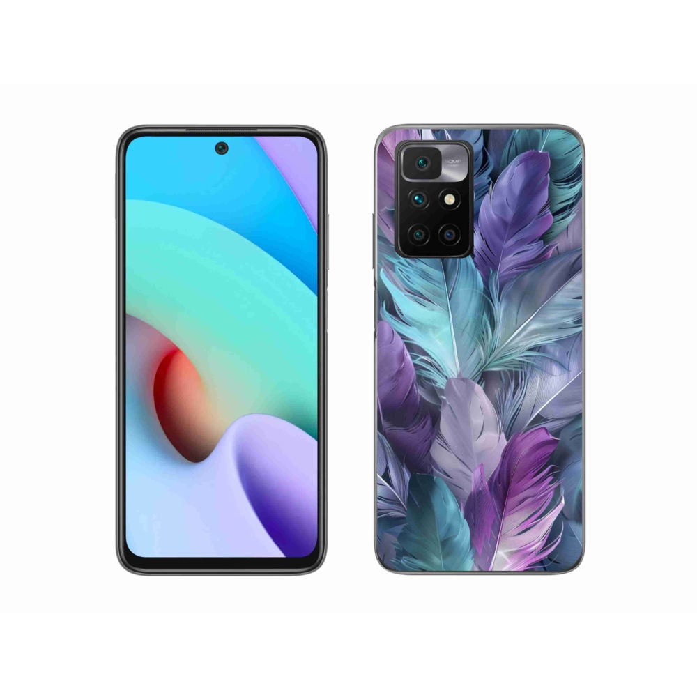 Gélový kryt mmCase na Xiaomi Redmi 10/Redmi 10 (2022) - farebné perie 2