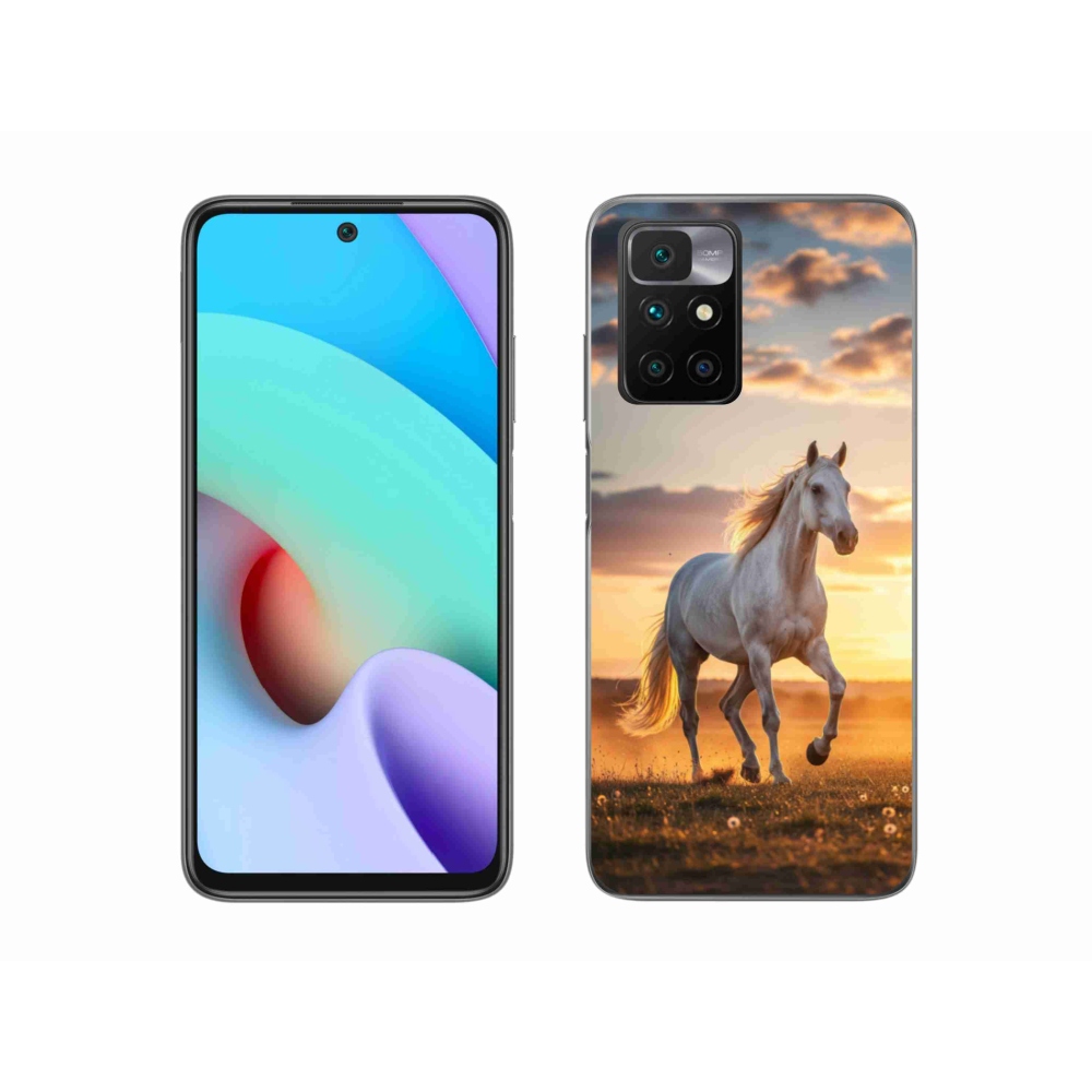 Gélový kryt mmCase na Xiaomi Redmi 10/Redmi 10 (2022) - bežiaci biely kôň 2