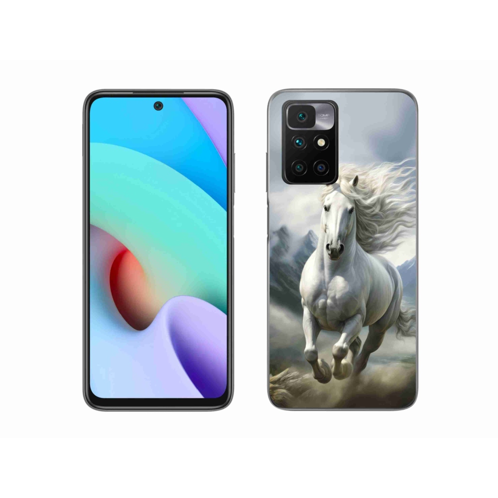 Gélový kryt mmCase na Xiaomi Redmi 10/Redmi 10 (2022) - bežiaci biely kôň 3