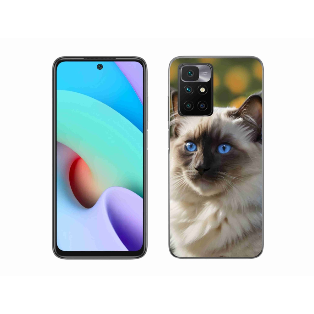 Gélový kryt mmCase na Xiaomi Redmi 10/Redmi 10 (2022) - biely ragdoll