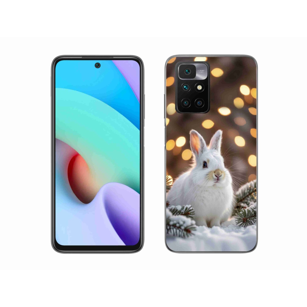 Gélový kryt mmCase na Xiaomi Redmi 10/Redmi 10 (2022) - biely zajac